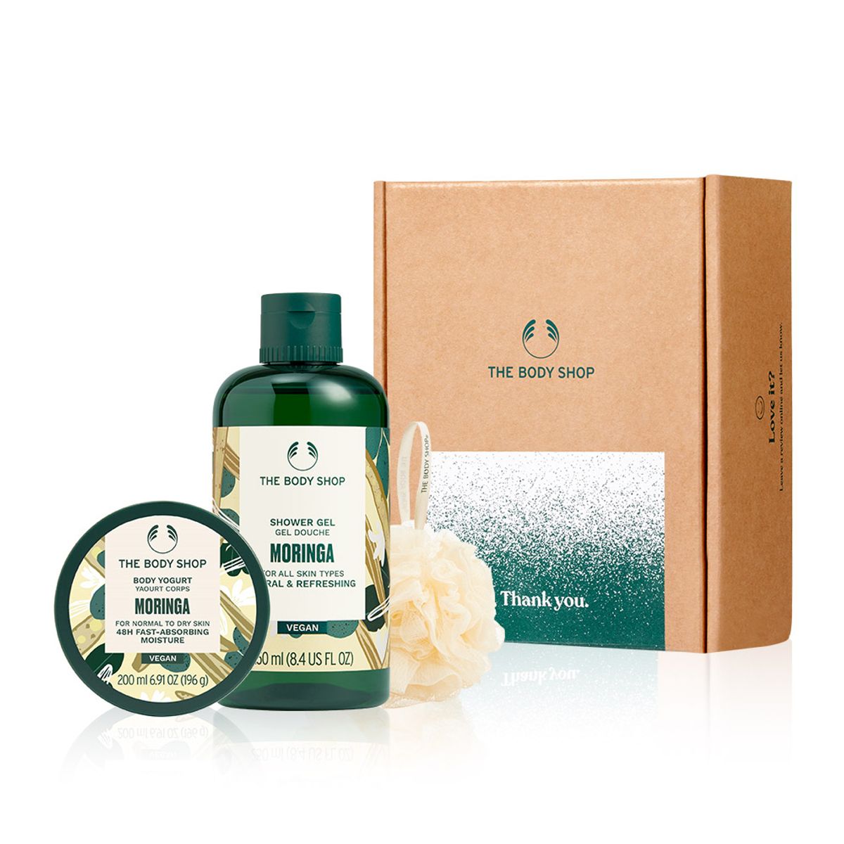 더바디샵(THE BODY SHOP) 모링가 샤워젤&바디 요거트 선물세트 (888104)