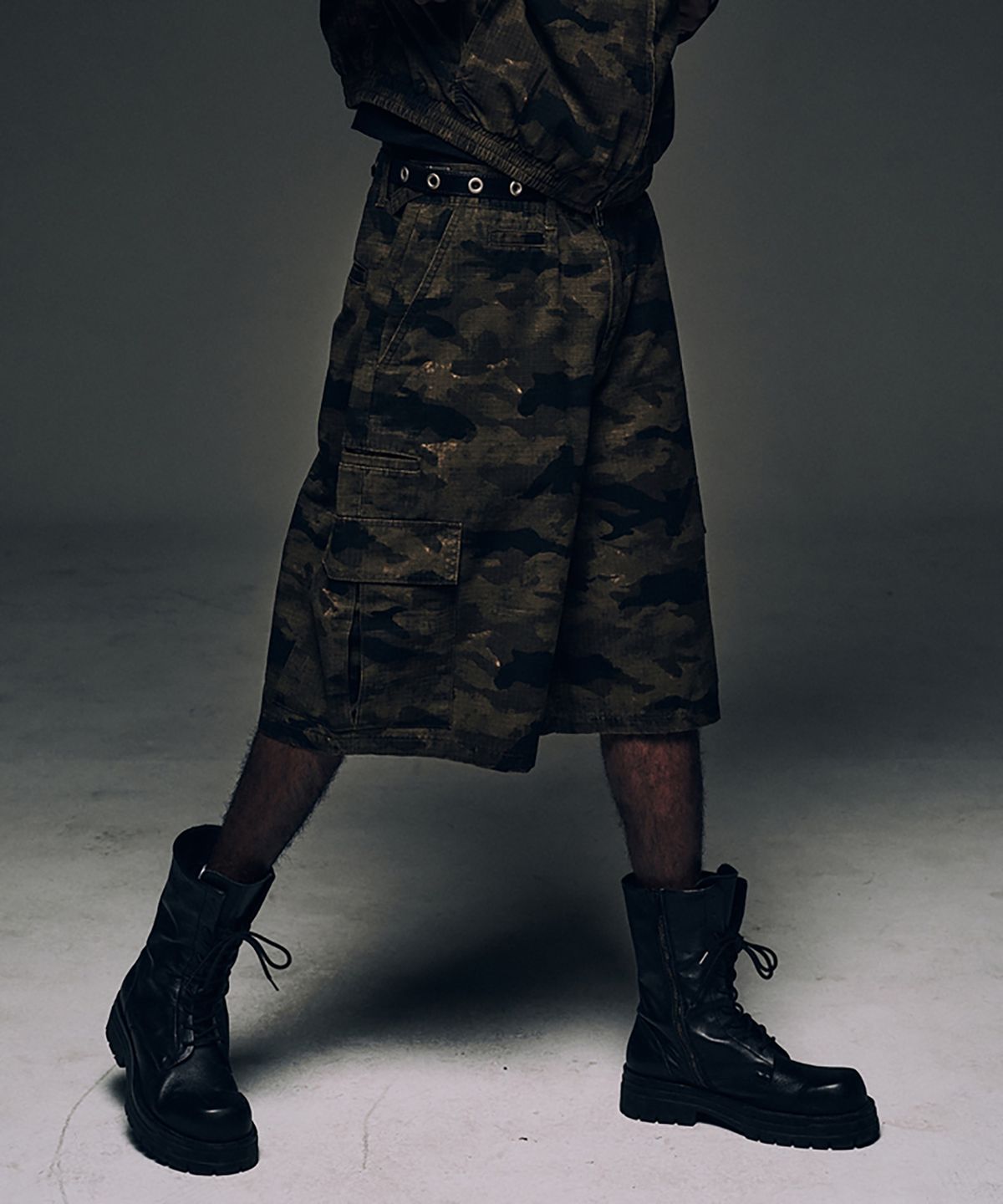 코너블레스(CORNERBLESS) CAMO RIPSTOP CARGO BERMUDA PANTS