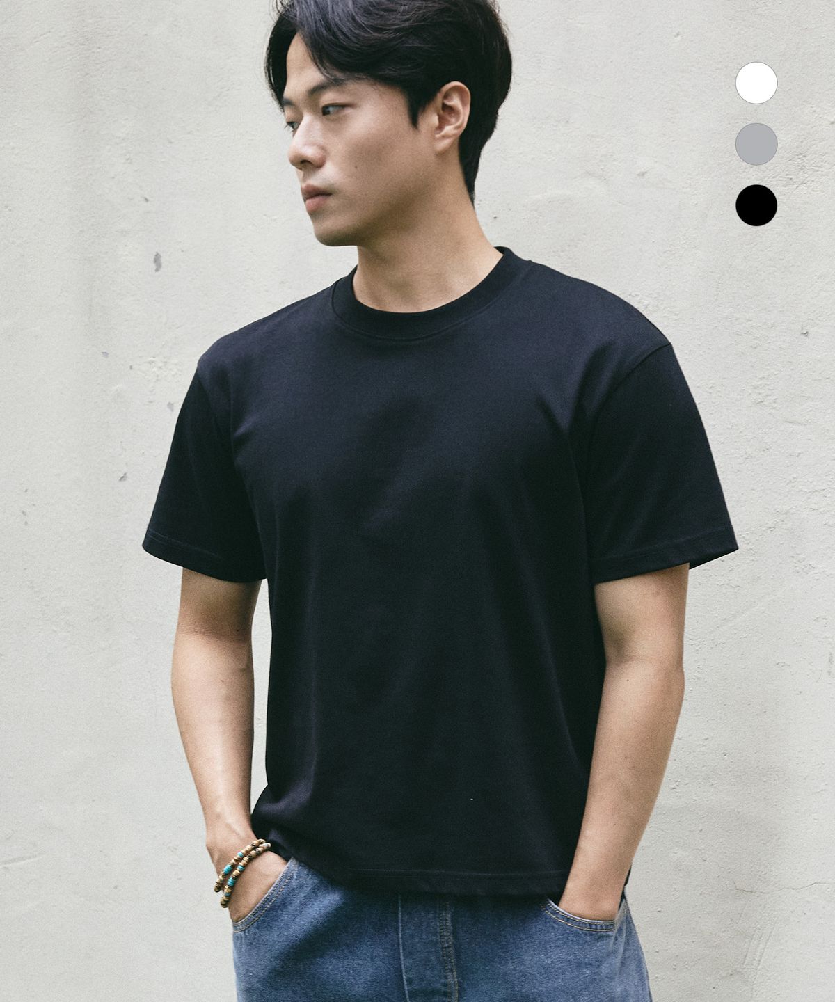 펜듈럼(PENDULUM) 에센셜 고중량 세미 크롭 반팔티 LR2TU250_3color