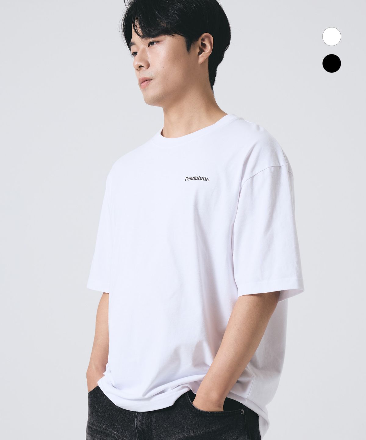 펜듈럼(PENDULUM) 에센셜 헤비 코튼 로고 반팔티 - 2TYPES (LR2TU251_LR2TU252)_2color