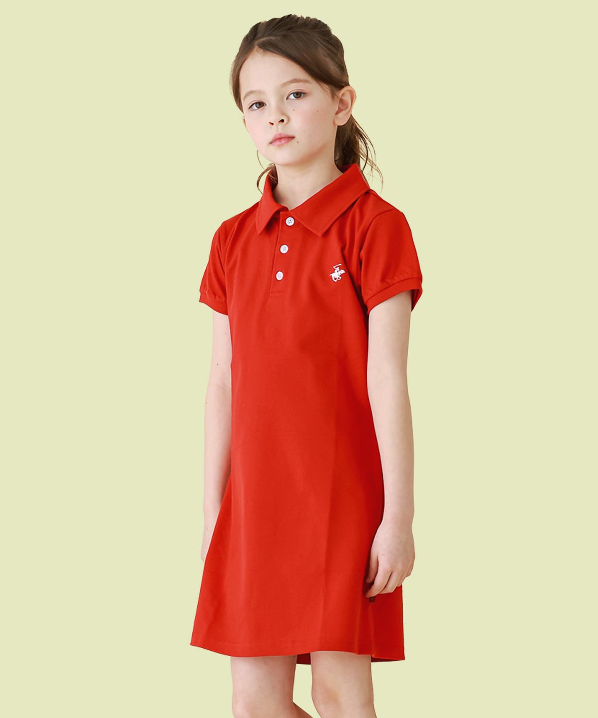 비버리힐즈 폴로클럽 키즈(BEVERLY HILLS POLO CLUB KIDS) PK반팔원피스 [레드]