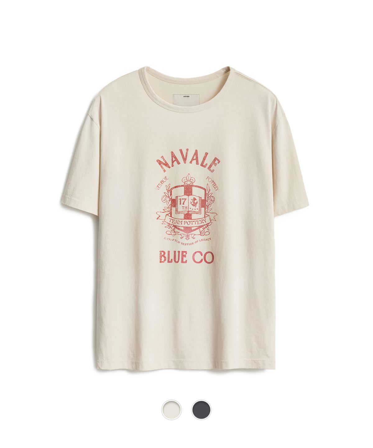 포터리(POTTERY) Short Sleeve Vintage T-Shirt - 2 Color