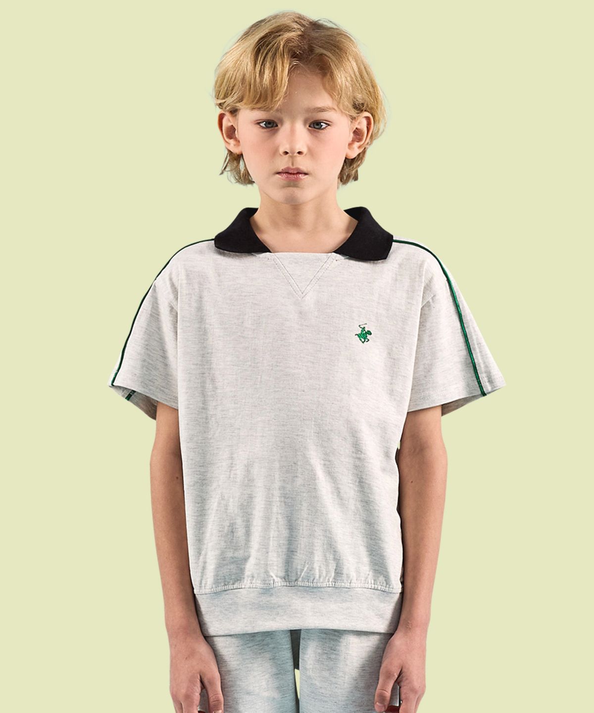 비버리힐즈 폴로클럽 키즈(BEVERLY HILLS POLO CLUB KIDS) 핀트티셔츠 [오트밀]