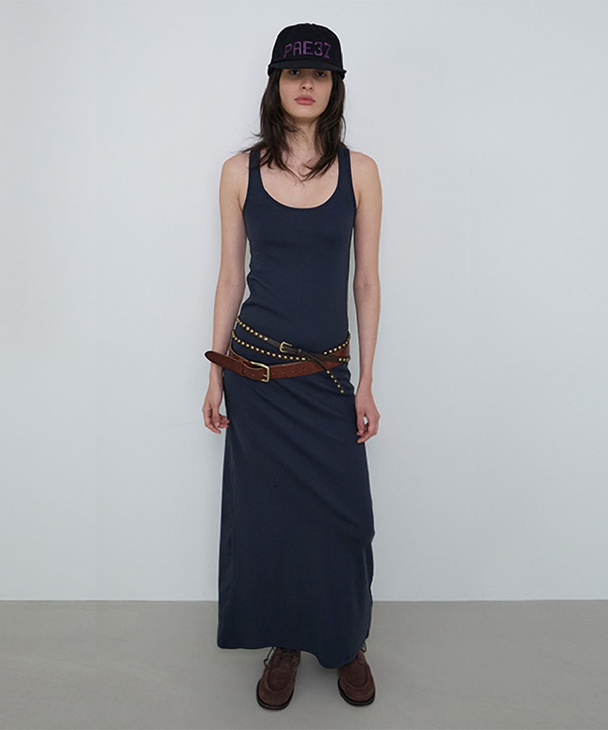 프리퍼프리퍼(PREFERPREFER) 2-Way Maxi Dress (Navy)