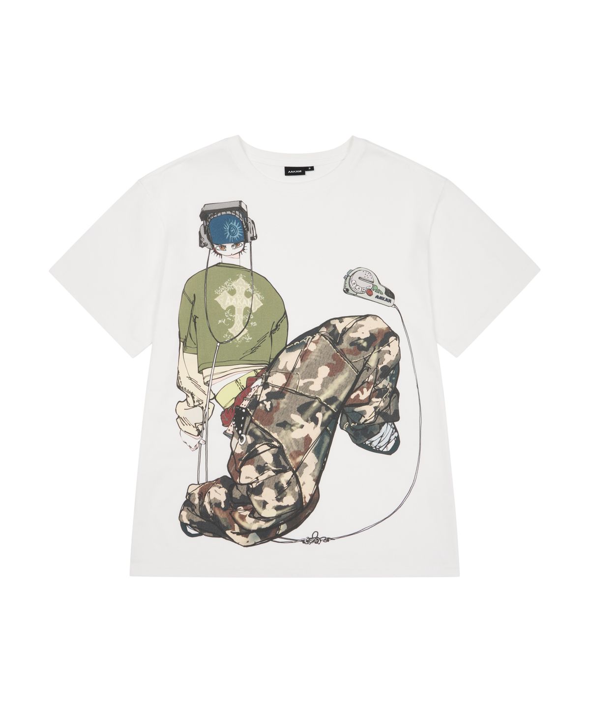 아캄(AAKAM) ChaCha Floorwork Half Top (White)