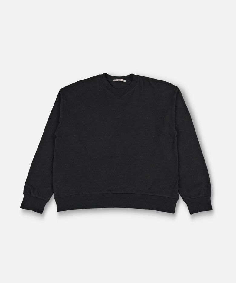 RECYCLED COTTON SWEAT BLACK