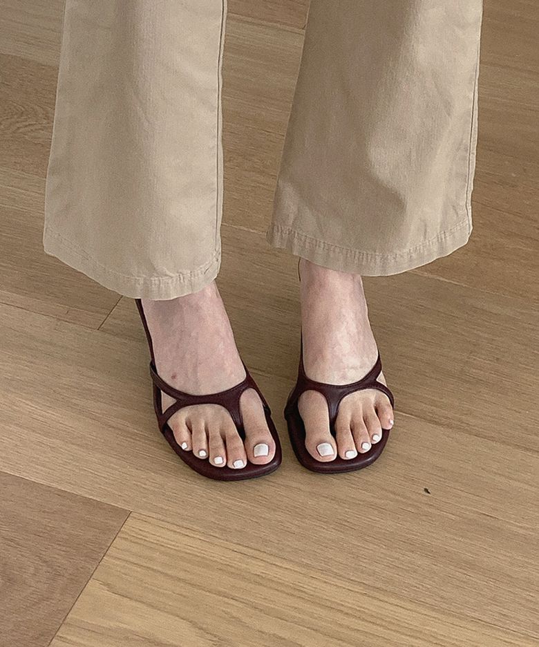 Birkin 플리플랍 미들힐 쪼리 샌들 2color 6cm