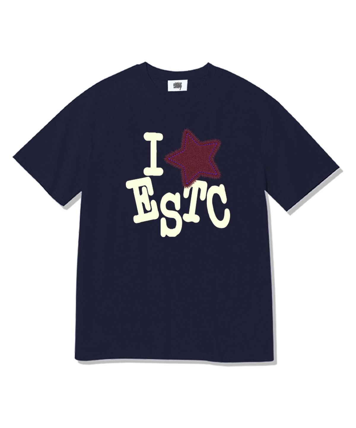 이지스티치(EASY STITCH) IESTC 반팔티셔츠 네이비