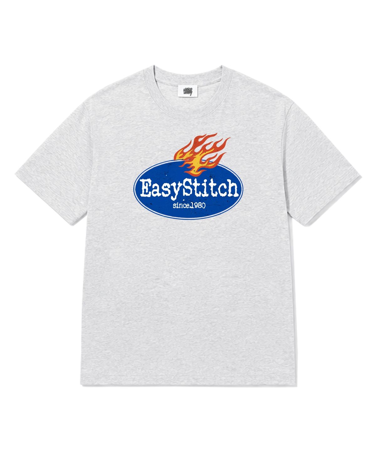 이지스티치(EASY STITCH) 빈티지 반팔티셔츠 라이트그레이