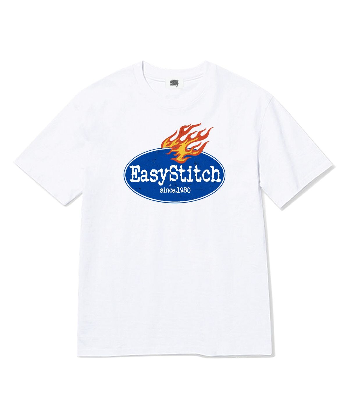 이지스티치(EASY STITCH) 빈티지 반팔티셔츠 화이트