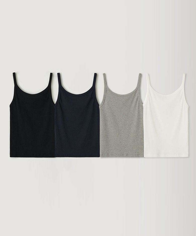 [2PACK] Basic Sleeveless Top