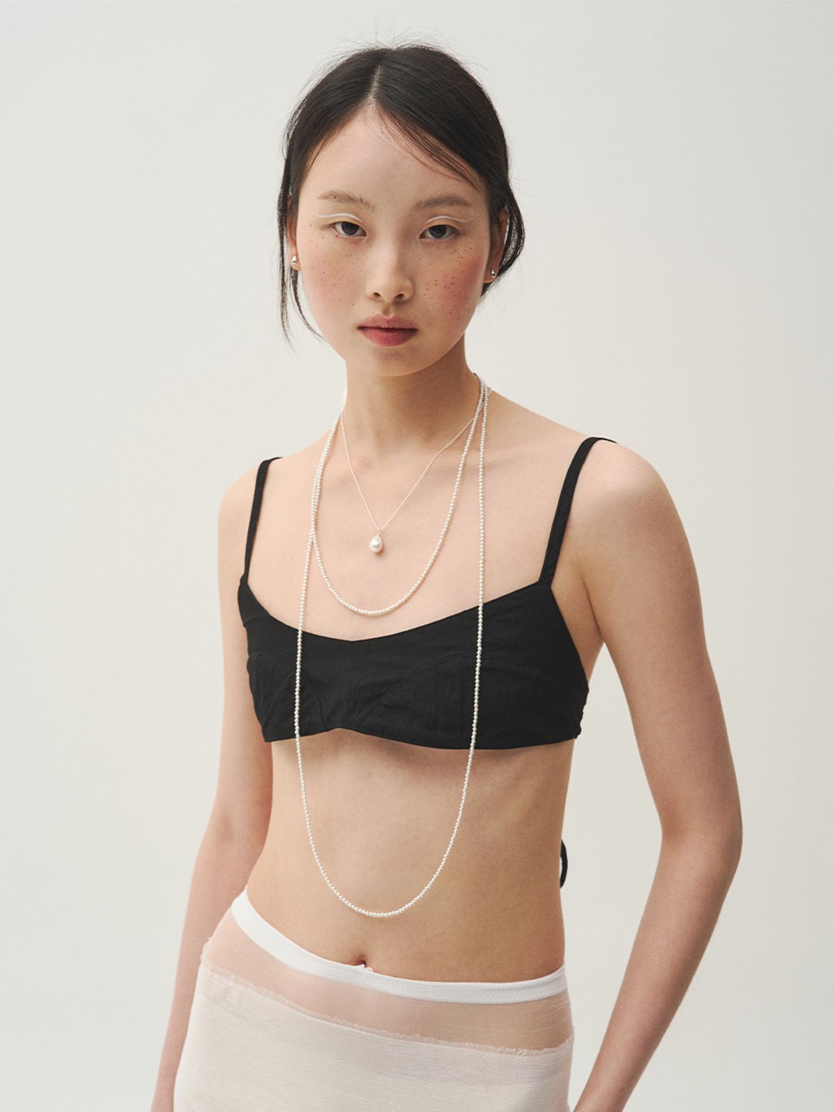 토우트(TOUT) swan pearl long necklace