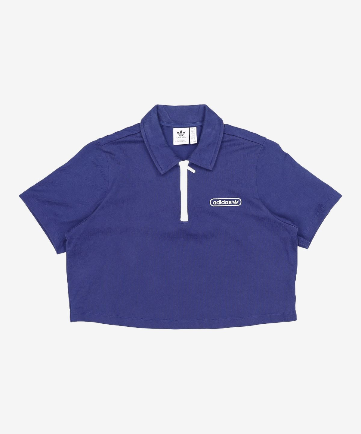 아디다스(ADIDAS) 크롭 집 폴로 셔츠 - 네이비 / HL6572 M