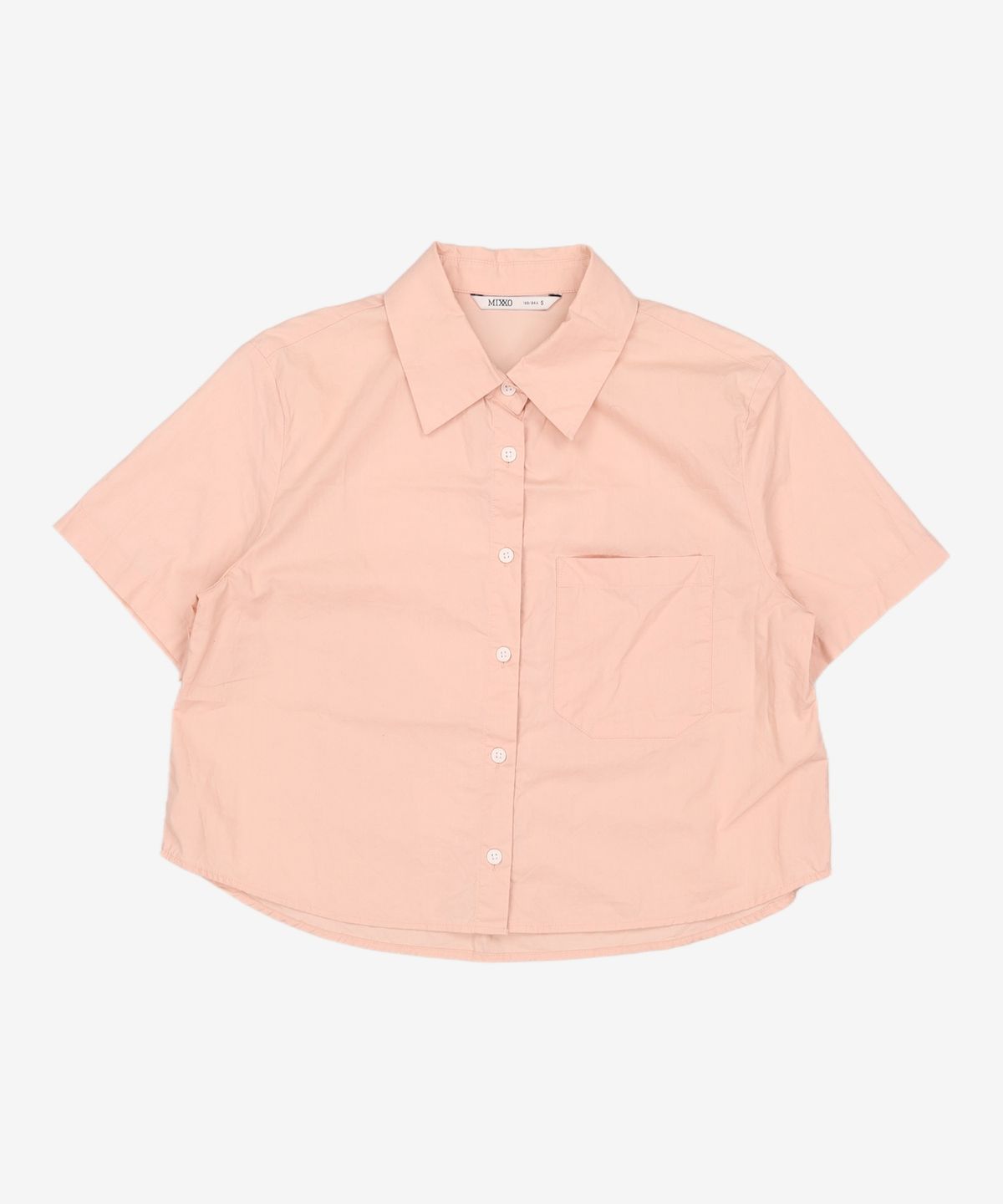 미쏘(MIXXO) 크롭기장 반팔 셔츠 MIWYAB710C S