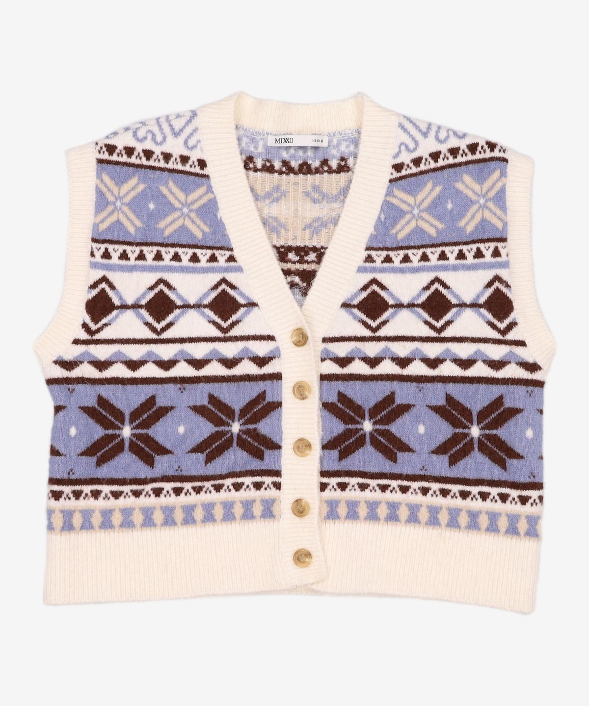 미쏘(MIXXO) 페어아일 니트조끼 (VKBV15T RE) MIWVKBC2QT M