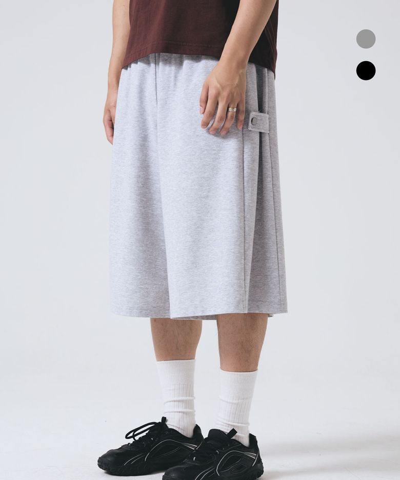 에센셜 7부 사이드스냅 스웨트 버뮤다 팬츠 LR2PU419_2color