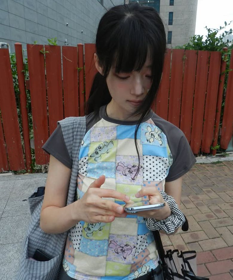 PATCHWORK QUILTED PRINTED MINI TEE_CHARCOAL(NG2GMUT545A)