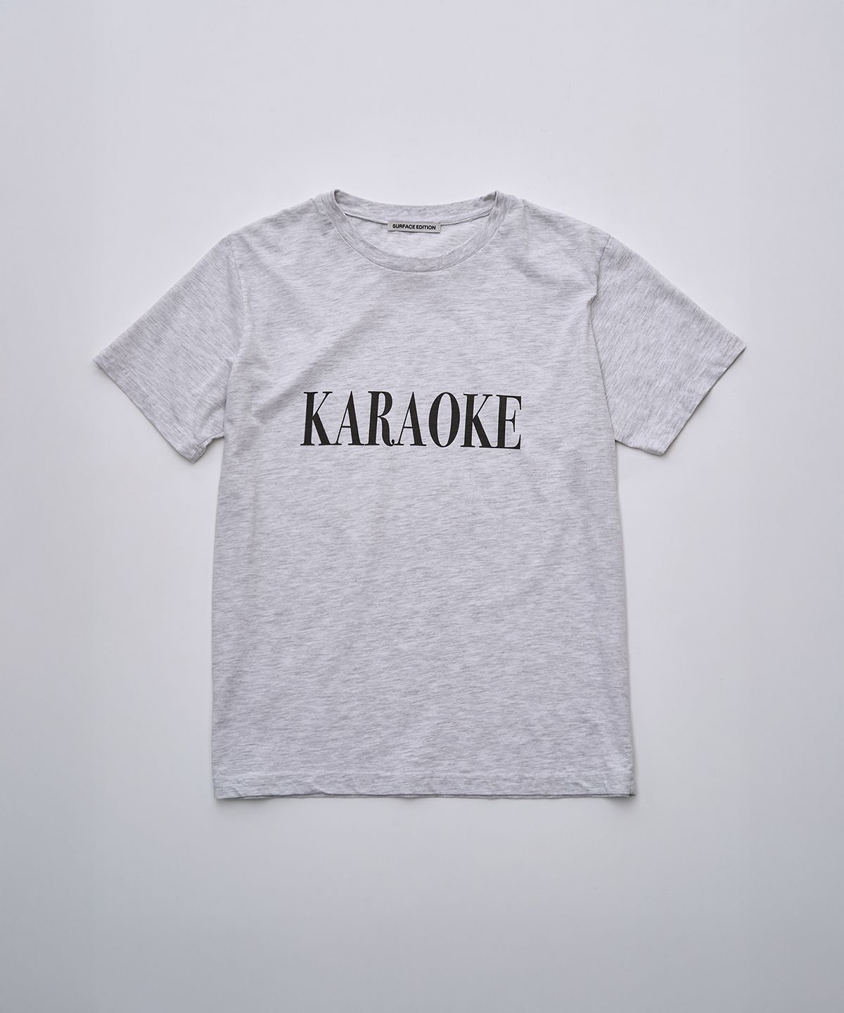 서피스에디션(SURFACE EDITION) KARAOKE T-SHIRT LIGHT GRAY