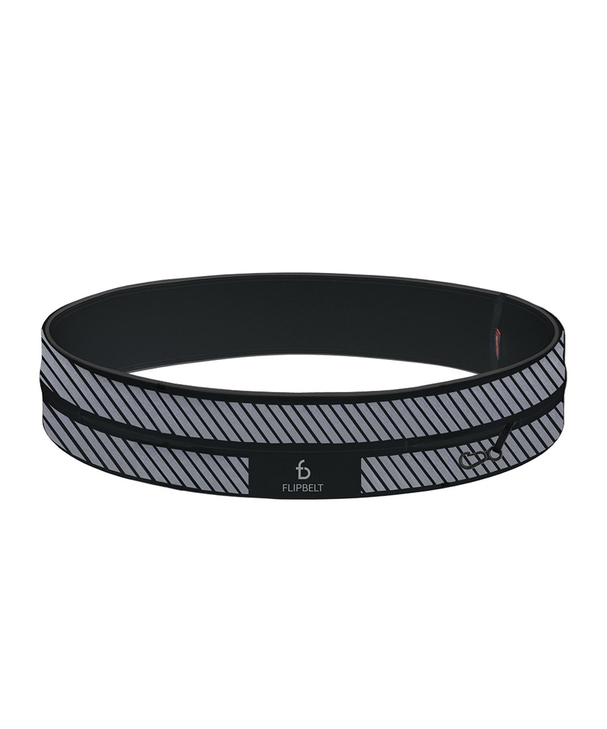 플립벨트(FLIPBELT) 클래식 러닝 벨트 스포츠힙색 리플렉티브 블랙