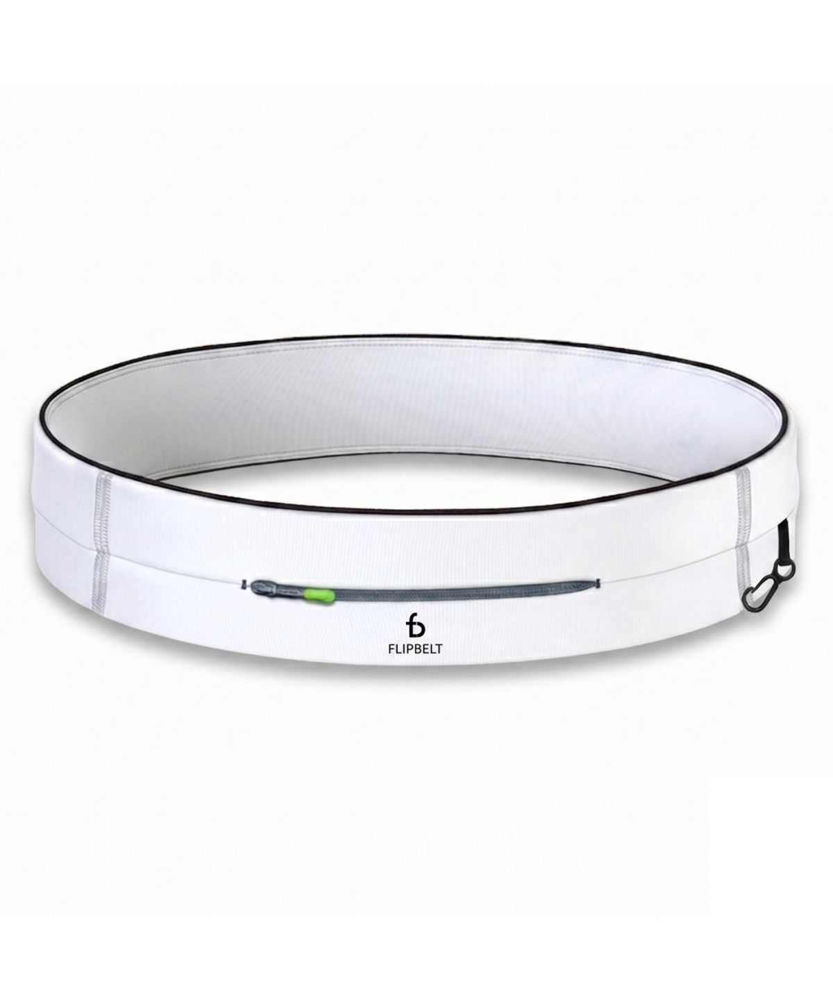 플립벨트(FLIPBELT) 지퍼 러닝 벨트 스포츠힙색 화이트