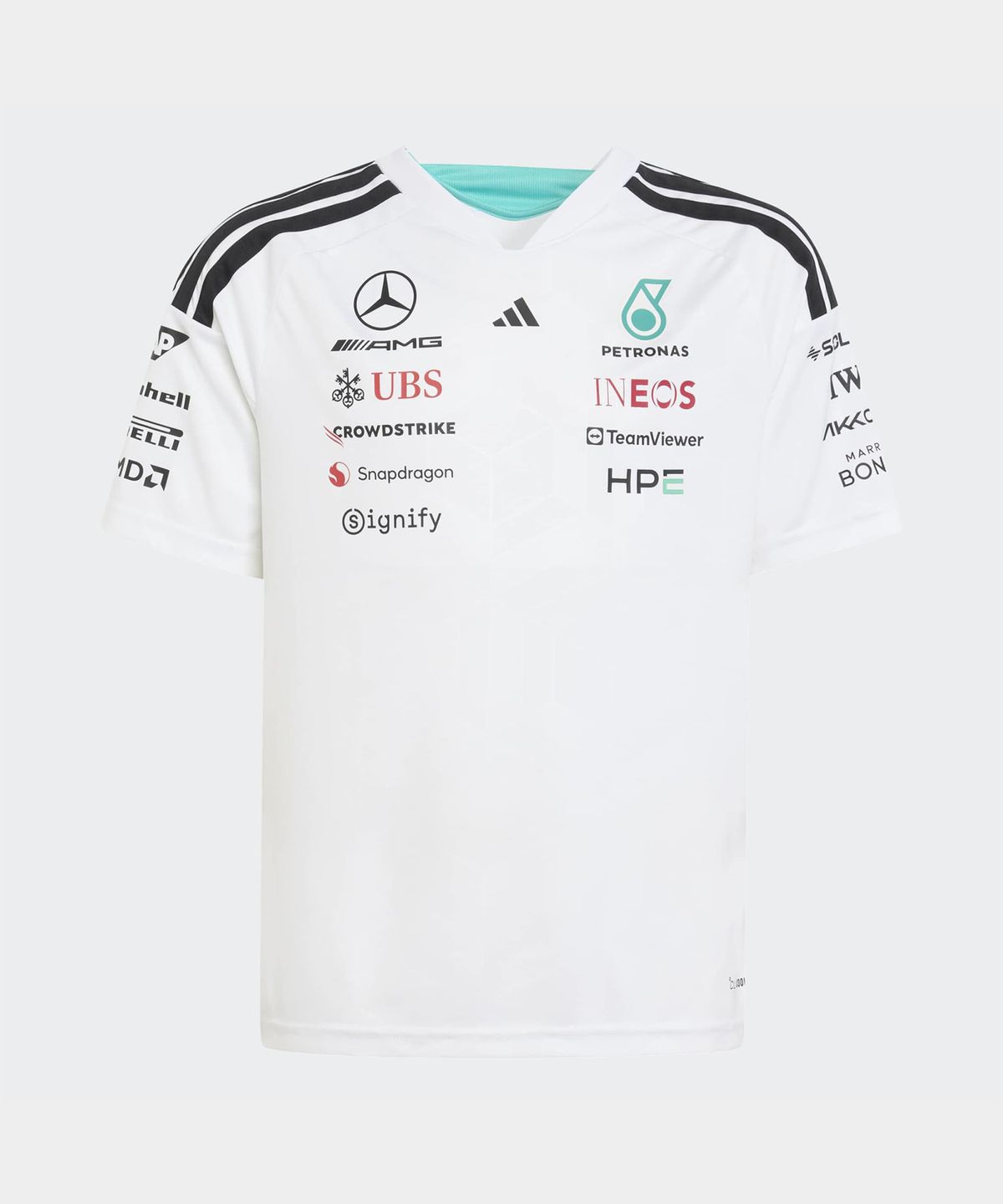 아디다스 키즈(ADIDAS KIDS) 메르세데스 - AMG F1 팀 드라이버 저지 키즈 - 화이트 / KF0164