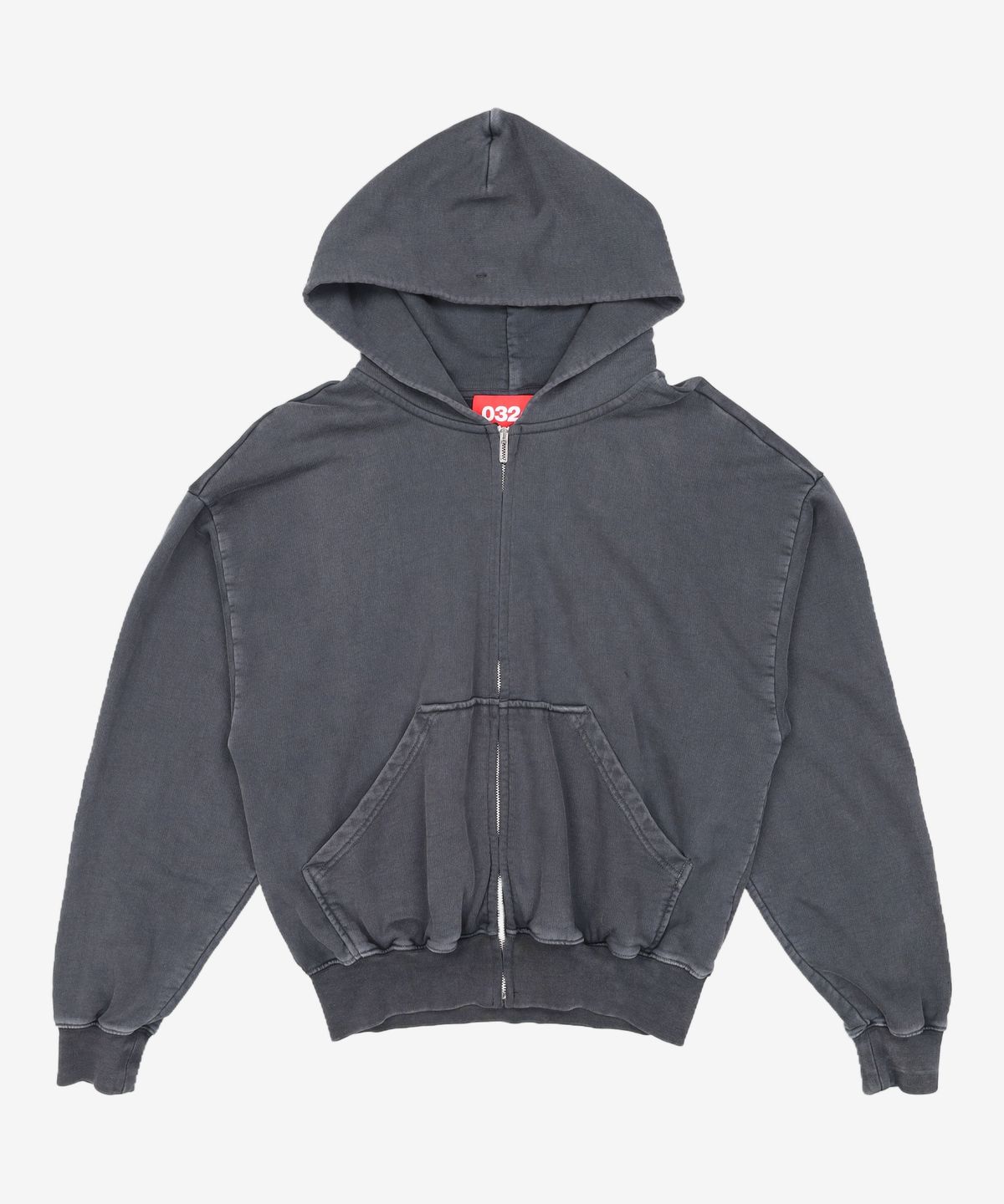 032씨(032C) (U) 러스터 집업 후디 페이디드 블랙 LUSTER ZIP-UP HOODIE FADED BLACK S