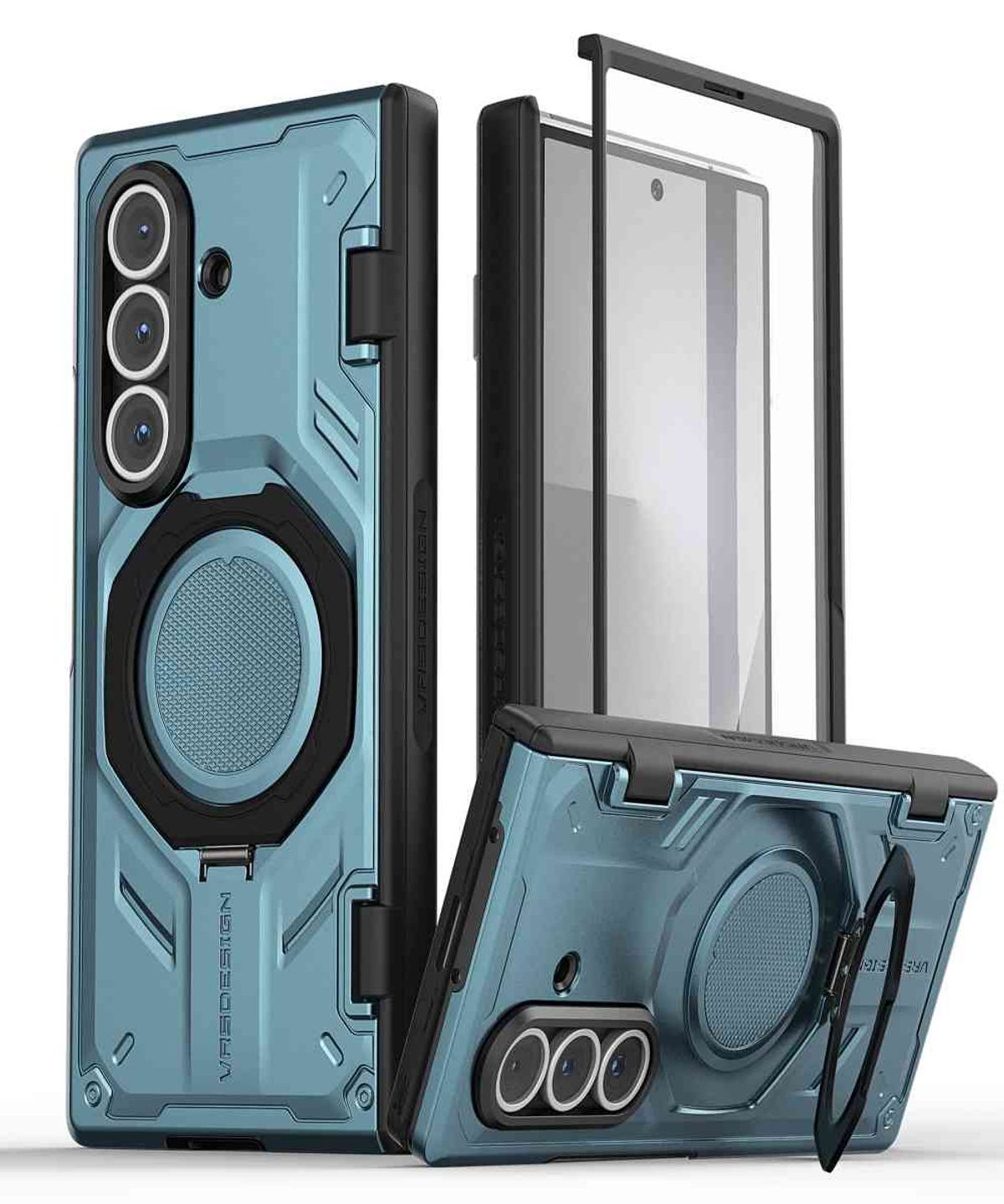 베루스(VRS DESIGN) 갤럭시 Z폴드7 맥세이프 케이스 스탠드 거치대 그립톡홀더 전면 강화유리 일체 범퍼 퀵스탠드프로360