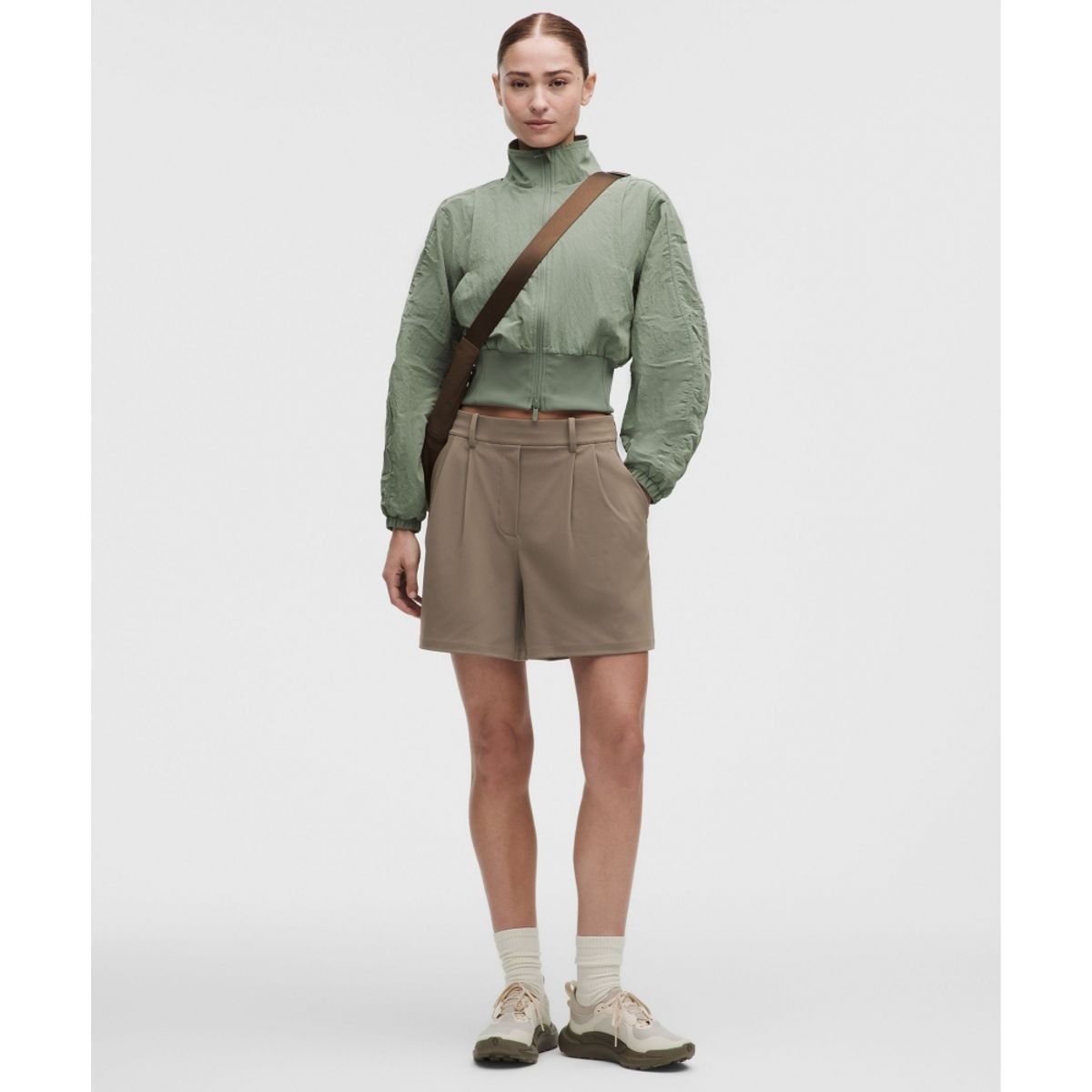 룰루레몬(LULULEMON) 데이드리프트 플리티드 하이라이즈 쇼츠 5inch  NOMD