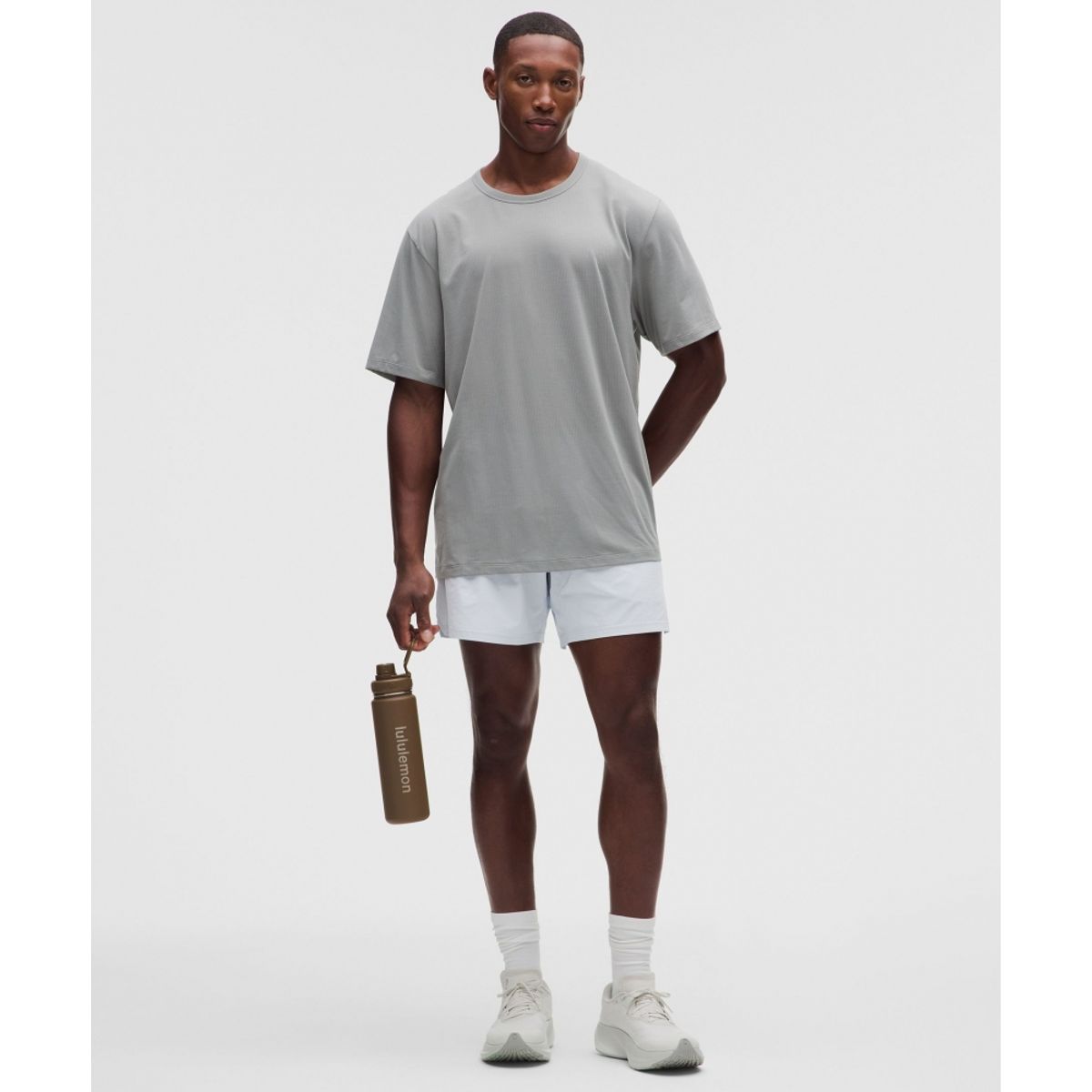 룰루레몬(LULULEMON) 마일 메이커 런 크루 립스탑 라인드 쇼츠 6inch  STRH
