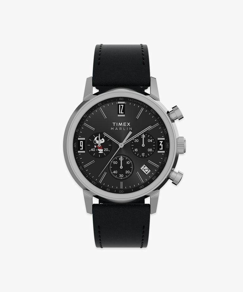 타이맥스 x 피너츠 멀린 조 쿨 남자가죽시계 40mm