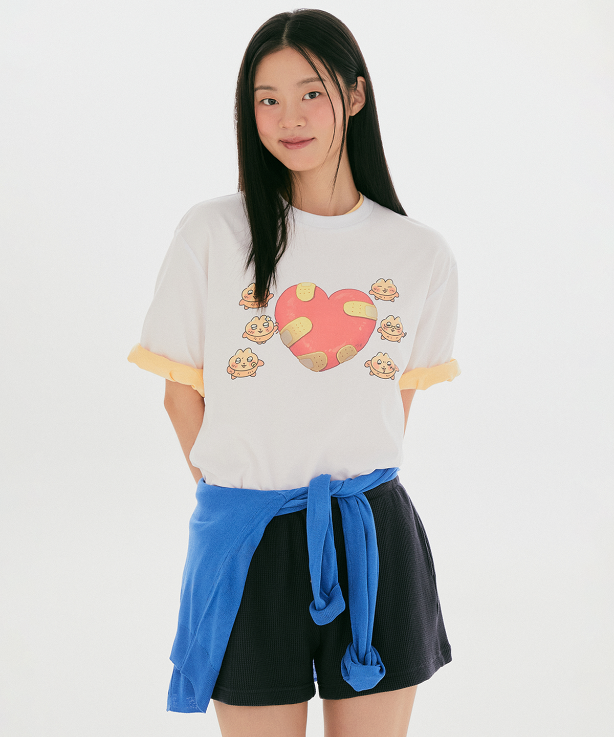 스파오(SPAO) [찌그러진 누룽쥐] 반팔 티셔츠(Red)_SPRLG37U26