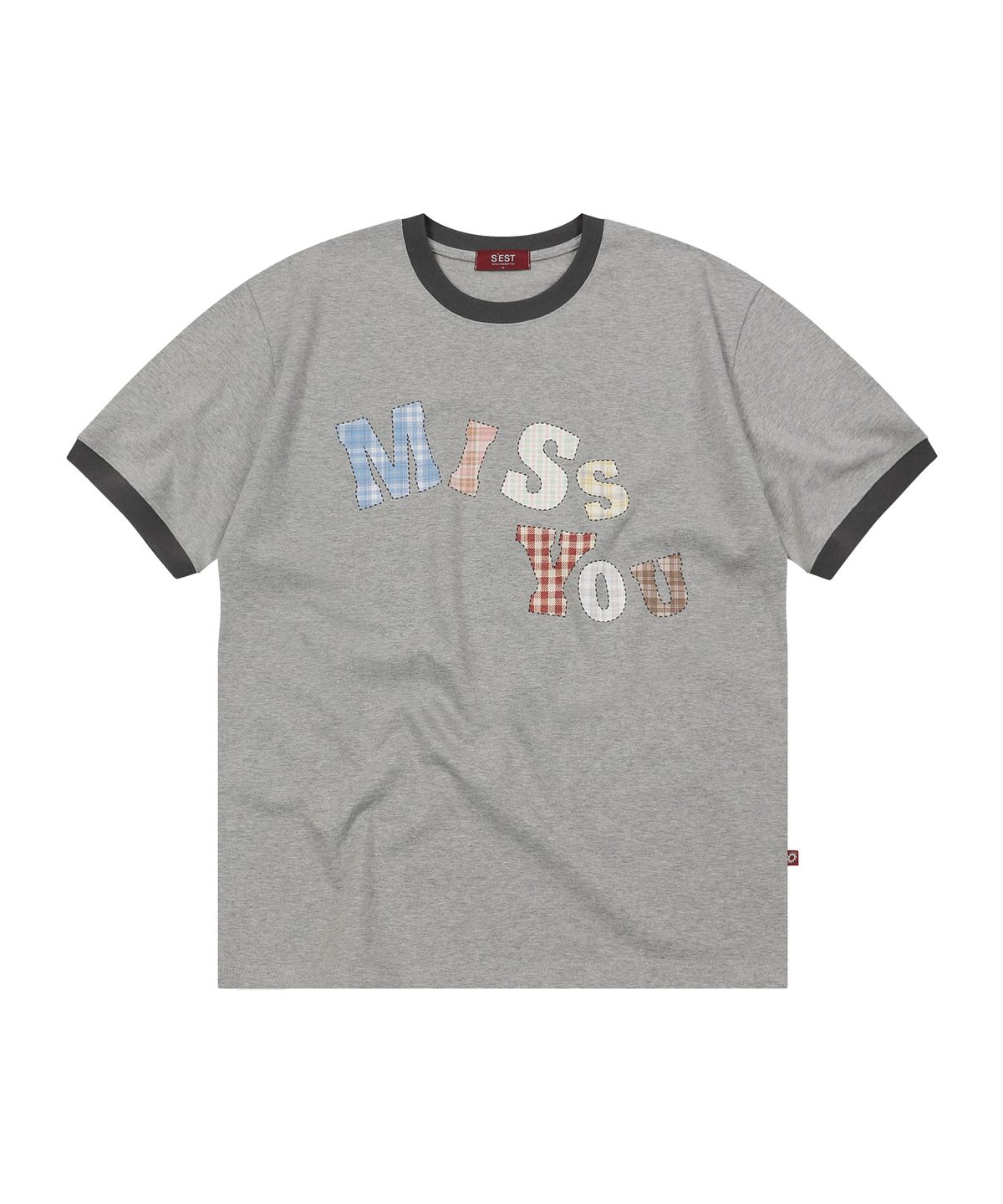에스이에스티(S'EST) Miss You Ringer T-shirts Gray