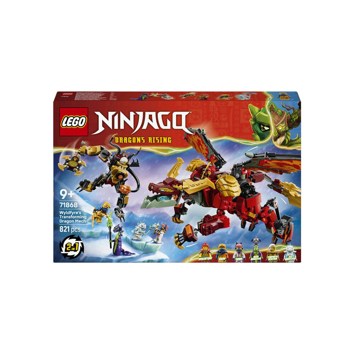 레고(LEGO) 레고 닌자고 71868 와일드파이어의 변신 드래곤 로봇 [레고공식]