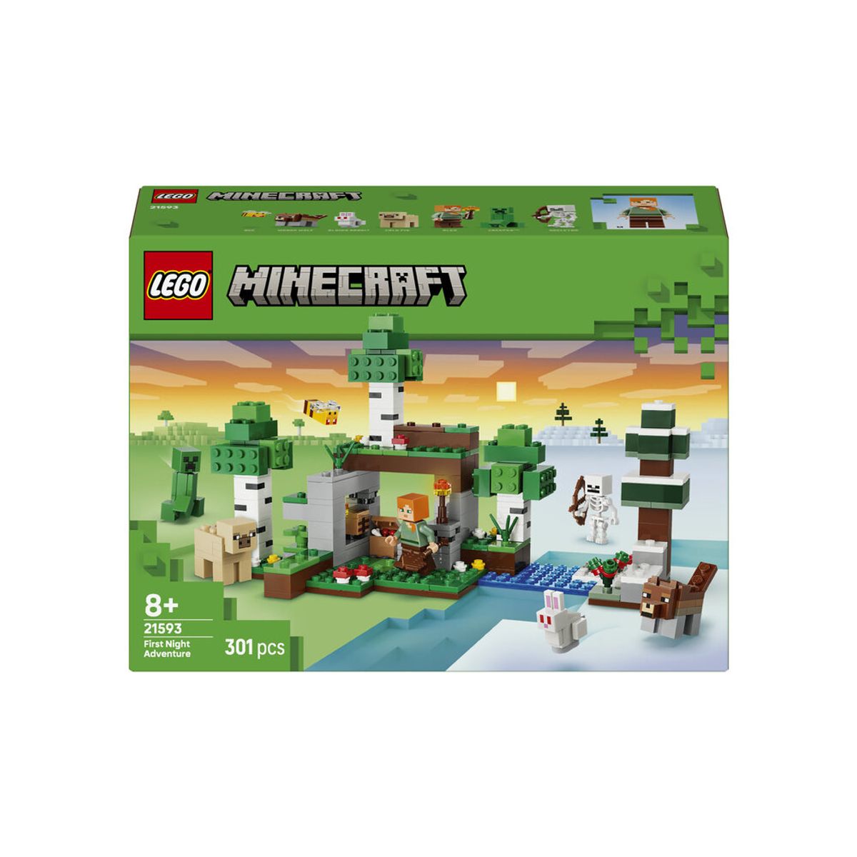 레고(LEGO) 레고 마인크래프트 21593 첫째날 밤의 모험 [레고공식]