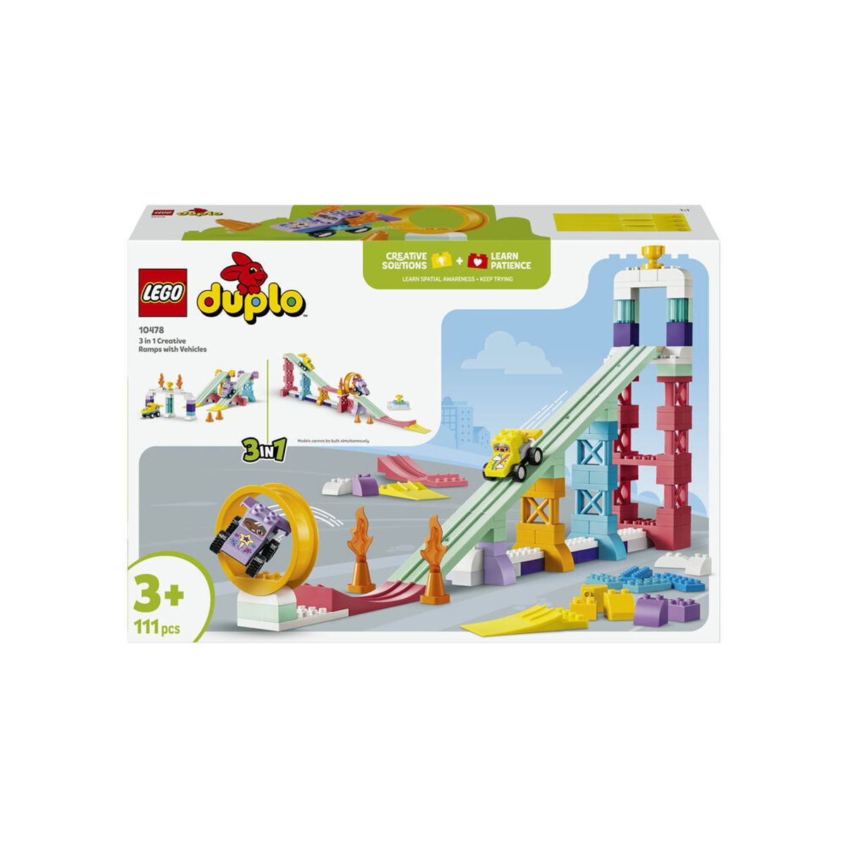 레고(LEGO) 레고 듀플로 10478 3 in 1 창의력 경사로와 자동차 [레고공식]