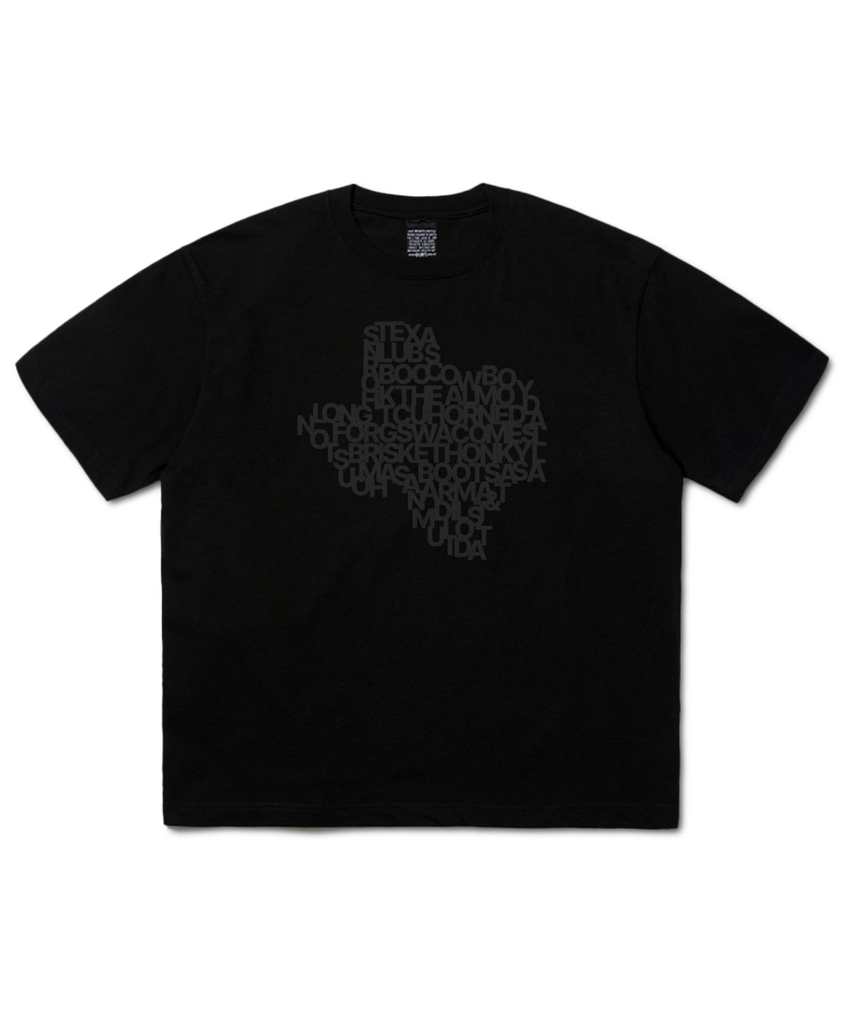 더트(DURT) TEXAS HALF SLEEVE TEE (BLACK)