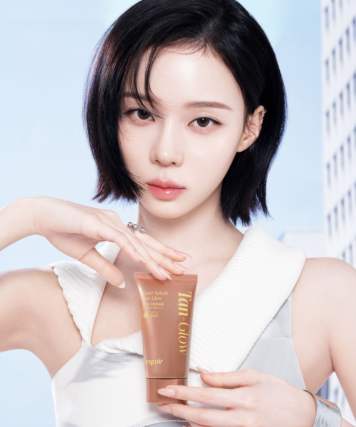 에스쁘아(ESPOIR) 워터 스플래쉬 선크림 탠글로우 50ml