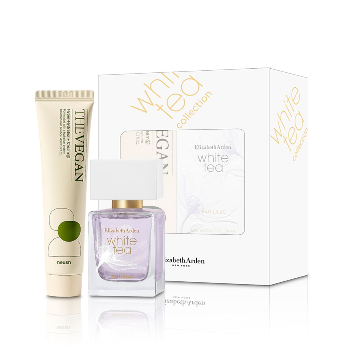 엘리자베스아덴(ELIZABETH ARDEN) 엘리자베스아덴 화이트티 오 라일락 EDT 30ml+느슨 더비건 초보습 크림 40ml 2종 세트