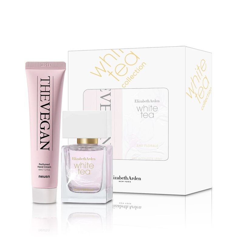 엘리자베스아덴 화이트티 오 플로럴 EDT 30ml+느슨 더비건 퍼퓸드 핸드크림 40ml 2종 세트