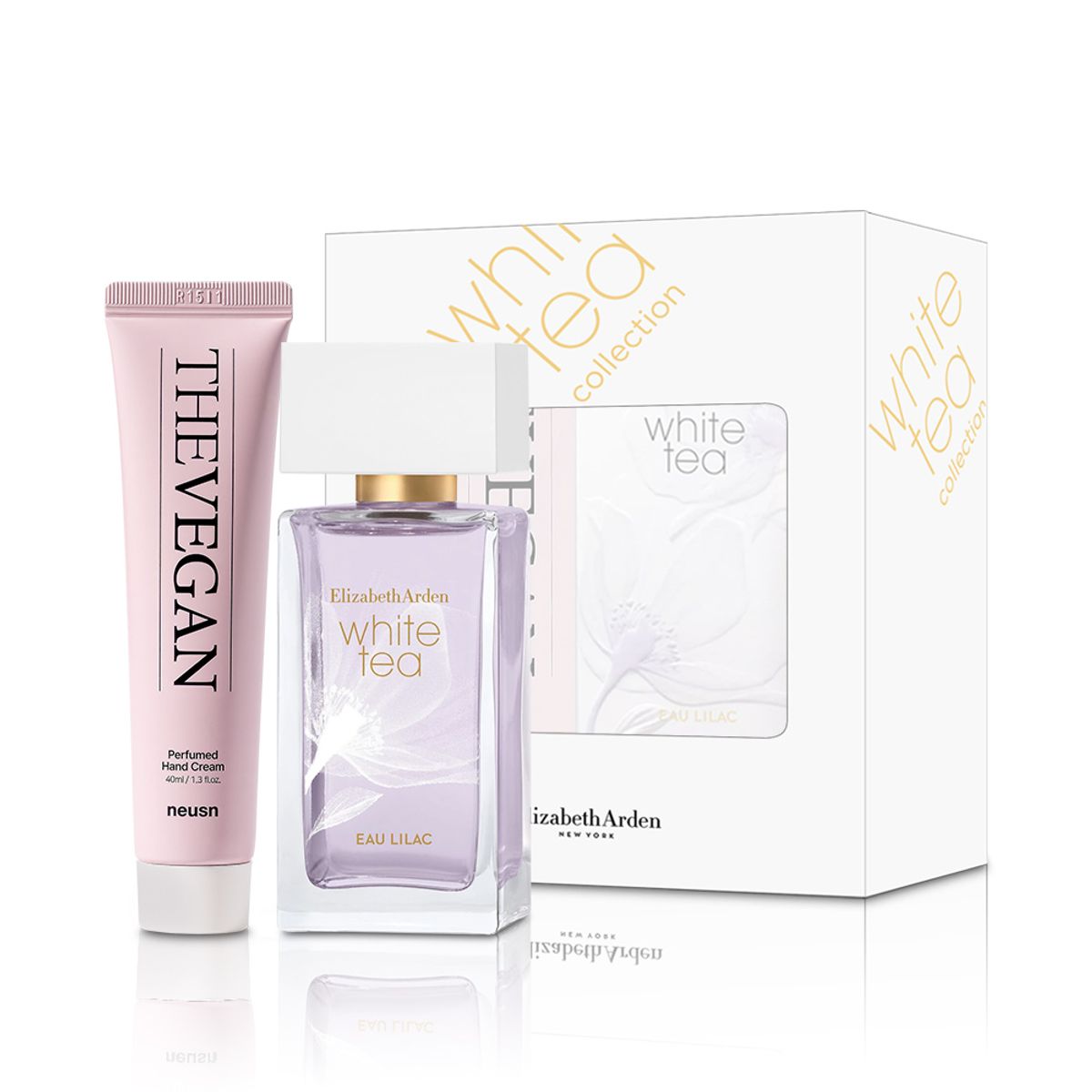 엘리자베스아덴(ELIZABETH ARDEN) 엘리자베스아덴 화이트티 오 라일락 EDT 50ml+느슨 더비건 퍼퓸드 핸드크림 40ml 2종 세트