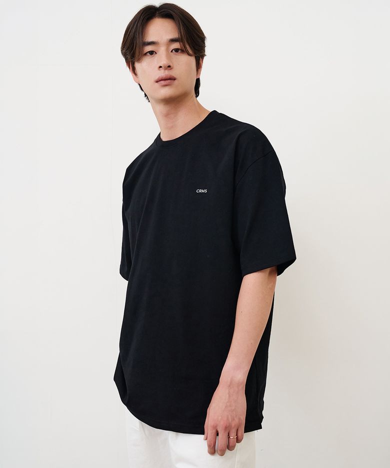 CRMS 마이크로 로고 고밀도 반팔티 (BLACK)