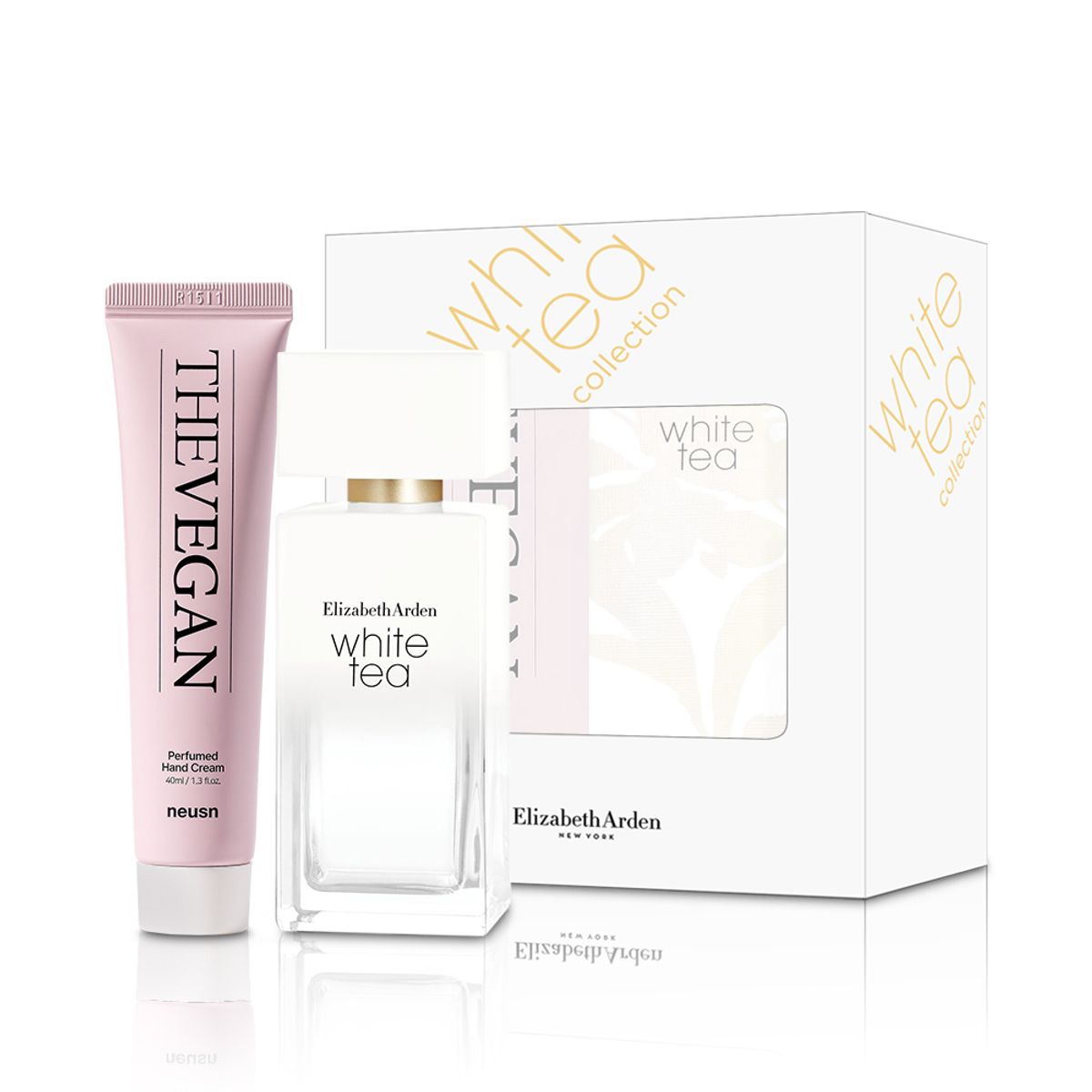 엘리자베스아덴(ELIZABETH ARDEN) 엘리자베스아덴 화이트티 EDT 50ml+느슨 더비건 퍼퓸드 핸드크림 40ml 2종 세트