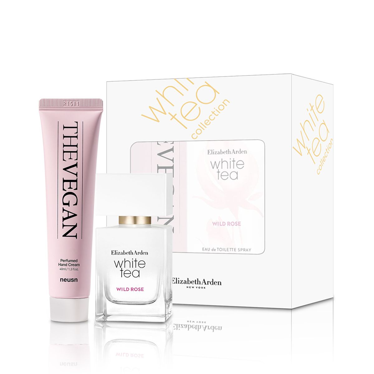 엘리자베스아덴(ELIZABETH ARDEN) 엘리자베스아덴 화이트티 와일드 로즈 EDT 30ml+느슨 더비건 퍼퓸드 핸드크림 40ml 2종 세트