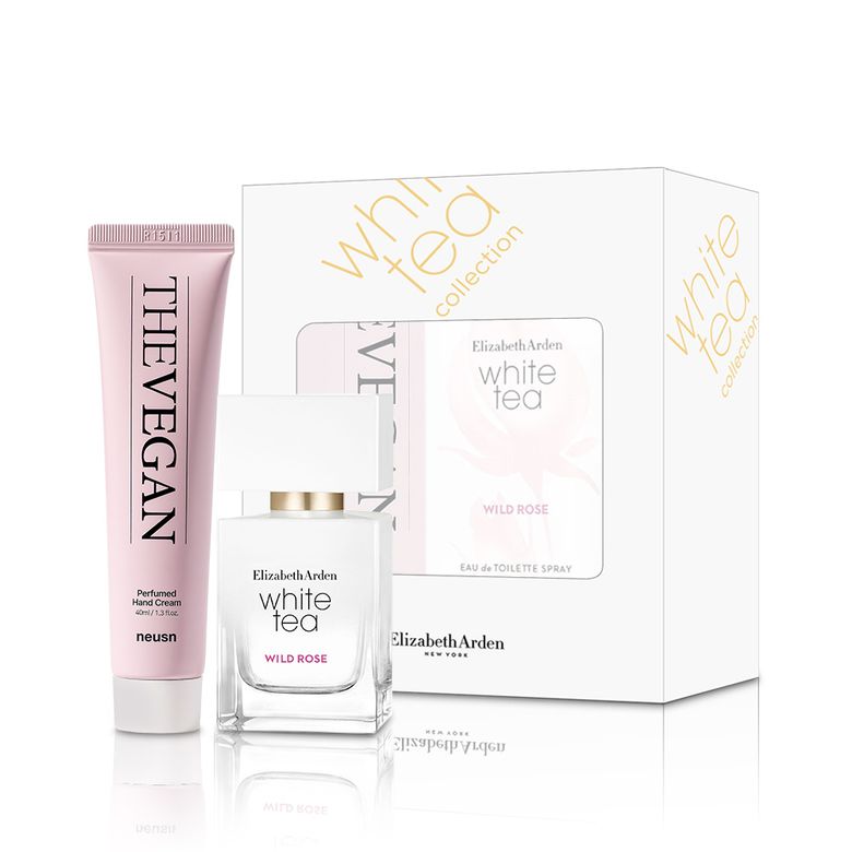 엘리자베스아덴 화이트티 와일드 로즈 EDT 30ml+느슨 더비건 퍼퓸드 핸드크림 40ml 2종 세트