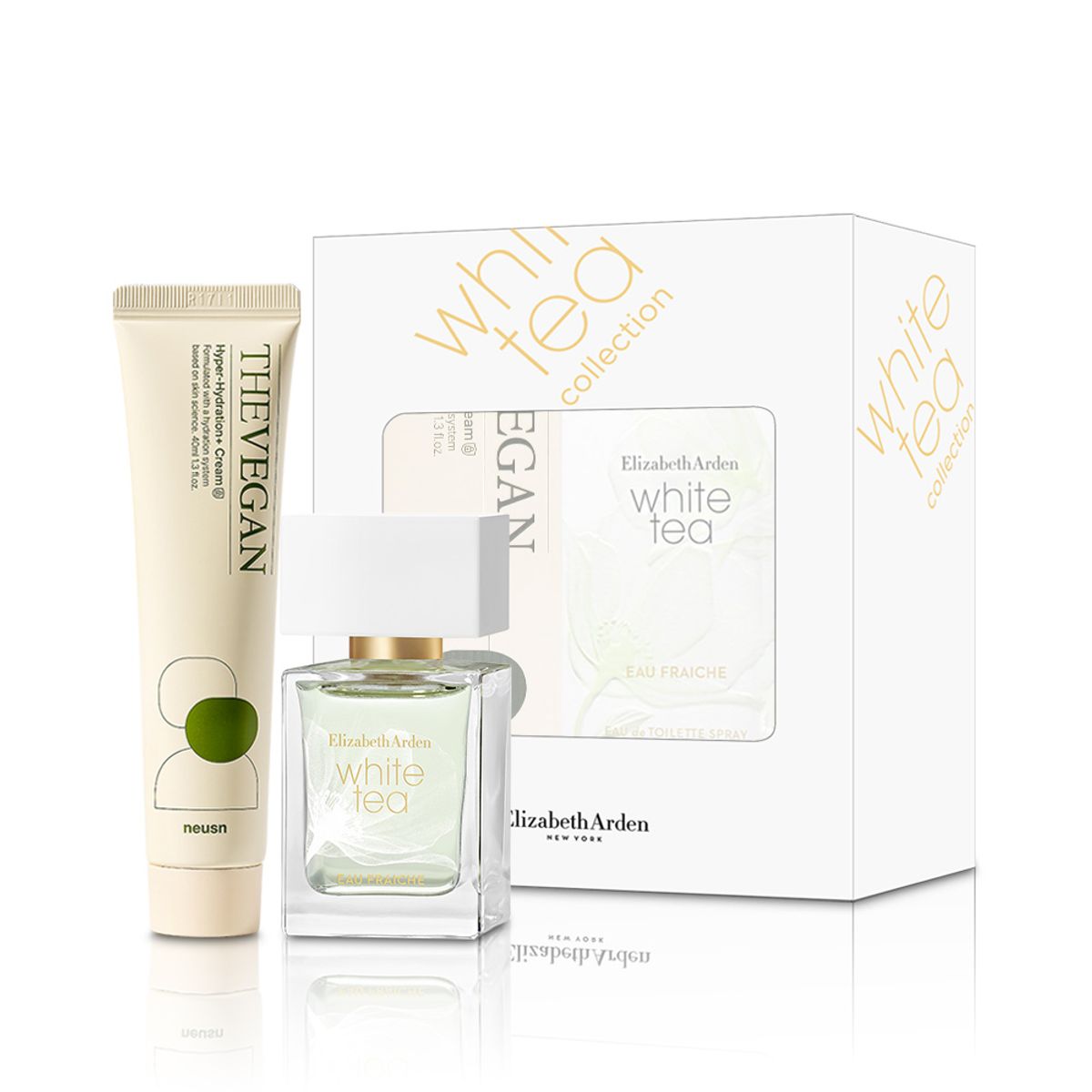 엘리자베스아덴(ELIZABETH ARDEN) 엘리자베스아덴 화이트티 오 프레쉬 EDT 30ml+느슨 더비건 초보습 크림 40ml 2종 세트
