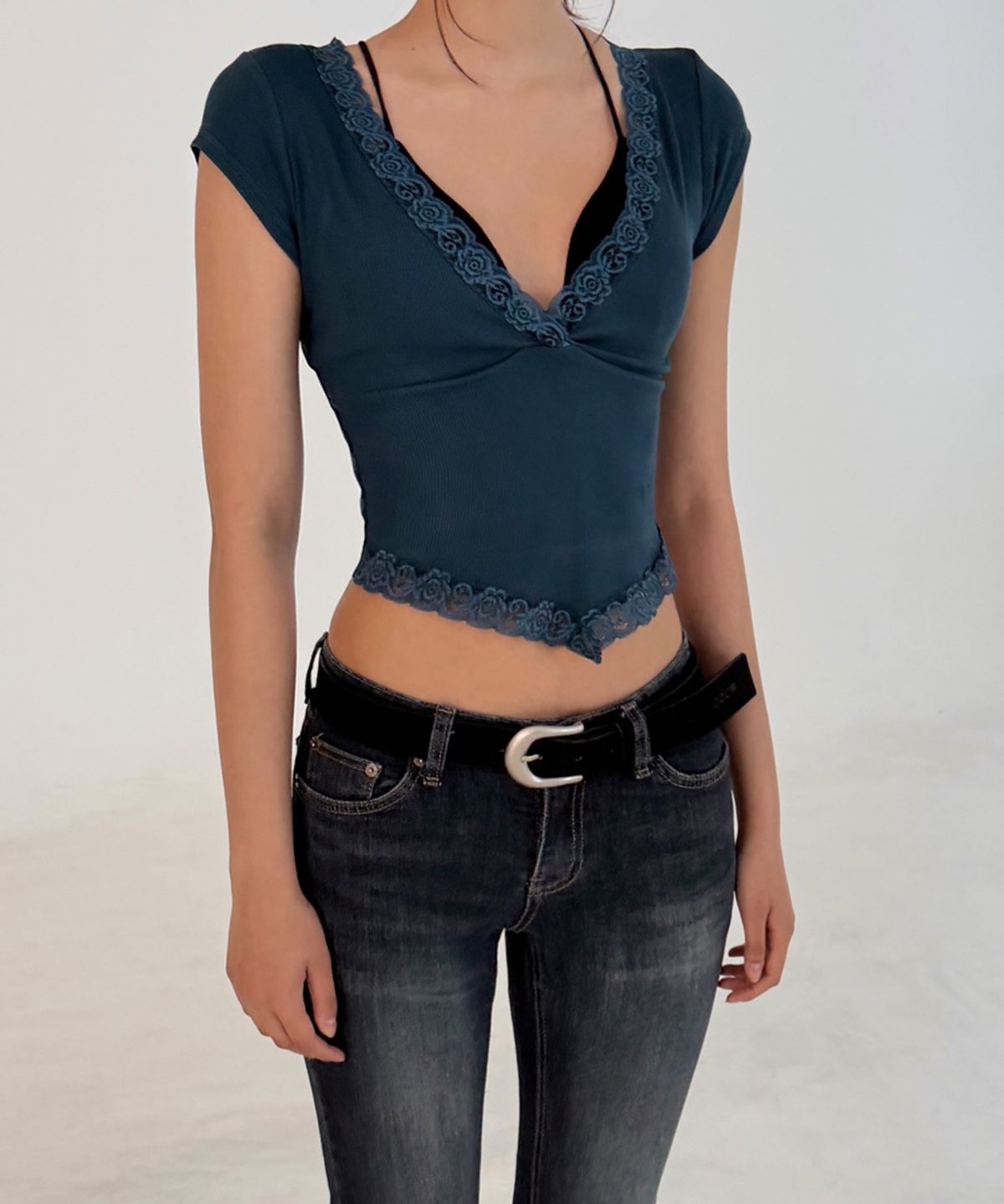 오도어(ODOR) Chamude basic belt - Black