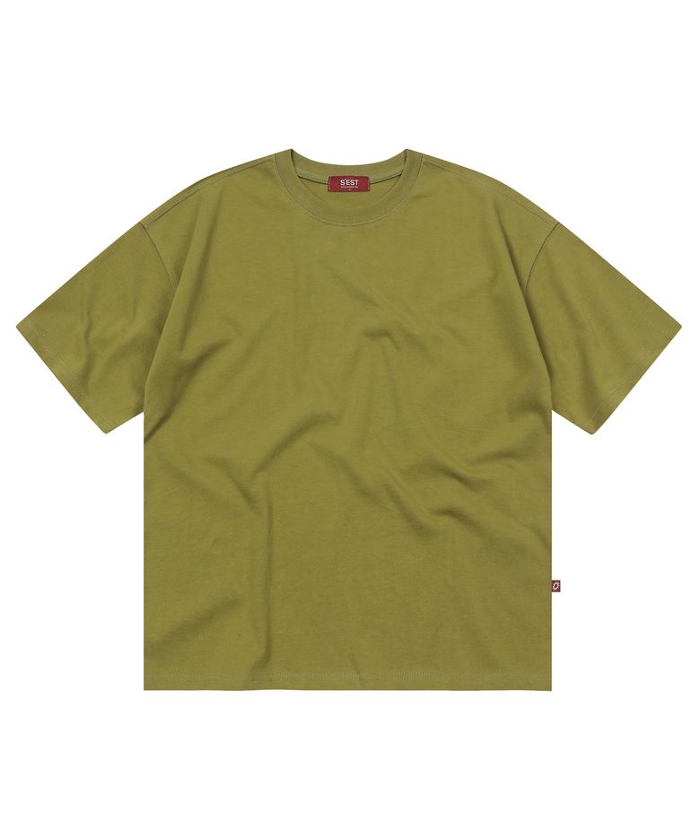 Bio Washing Crop T-shirts Olive