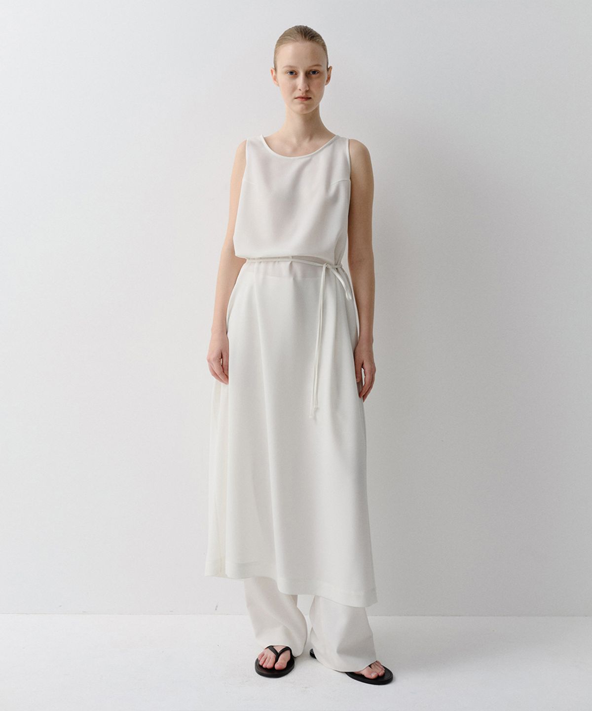 이아(EAAH) BACK COWL MAXI DRESS (IVORY)