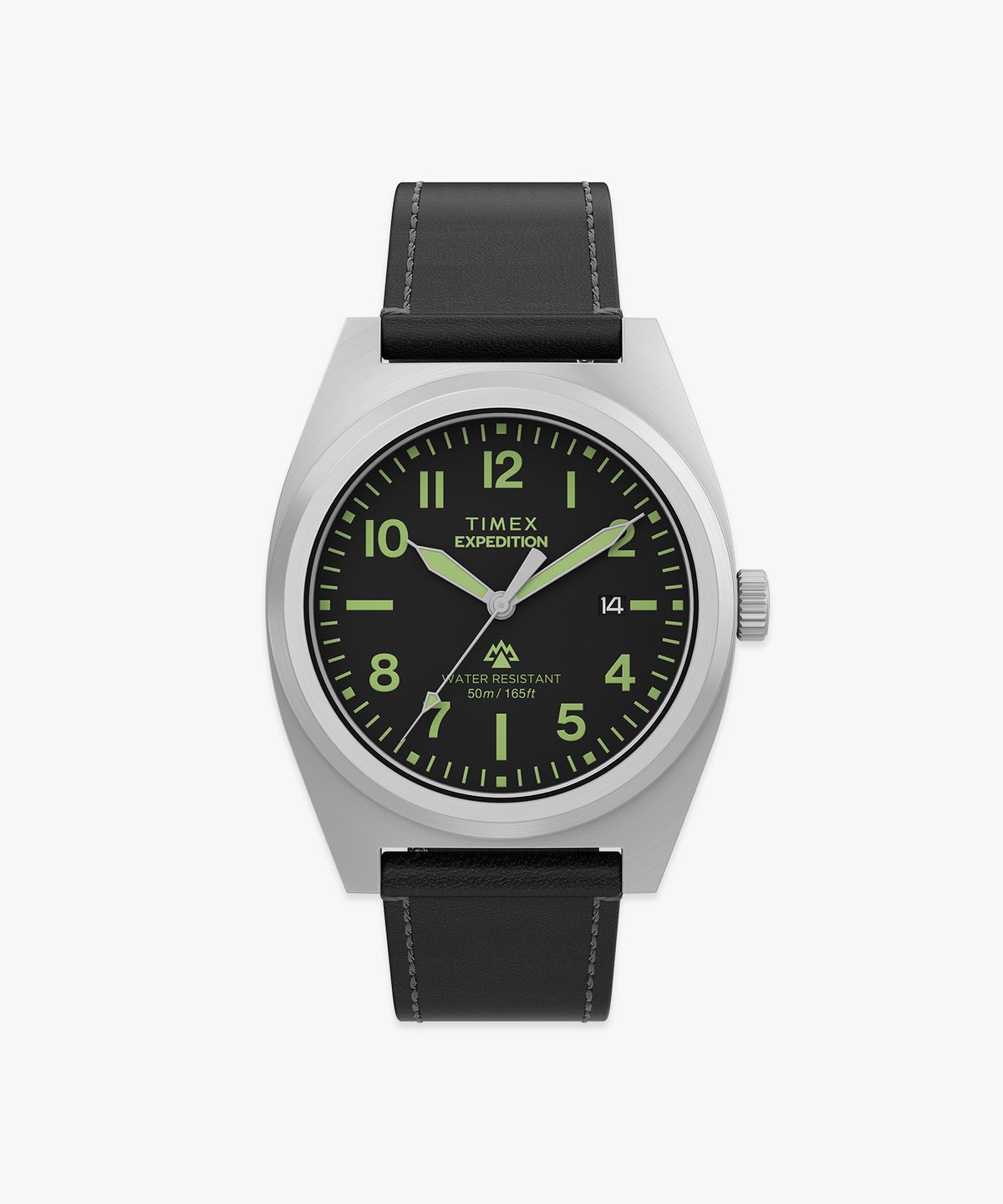 타이맥스(TIMEX) 익스페디션 캡스톤 블랙 레더시계 39mm