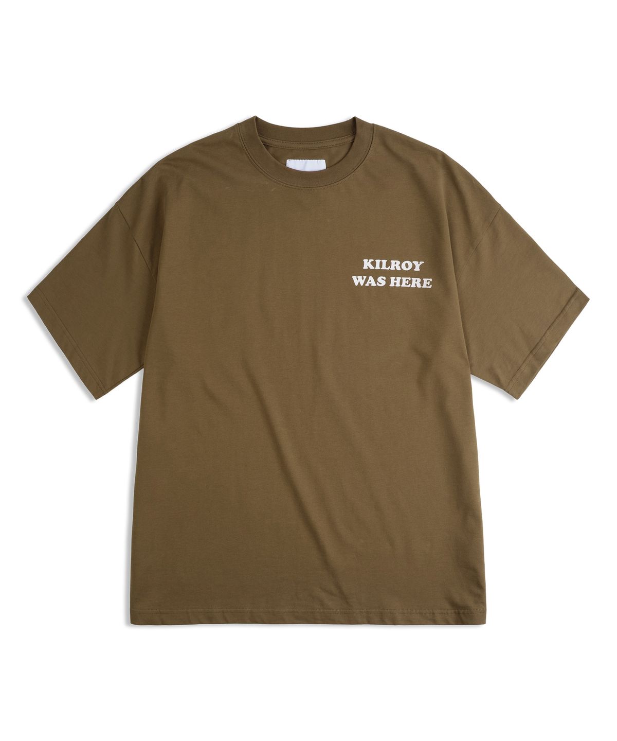 머드솔트(MUDSALT) KILROY 그래픽 반팔 티셔츠 브라운